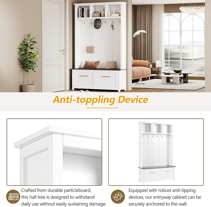 White/2 Drawers