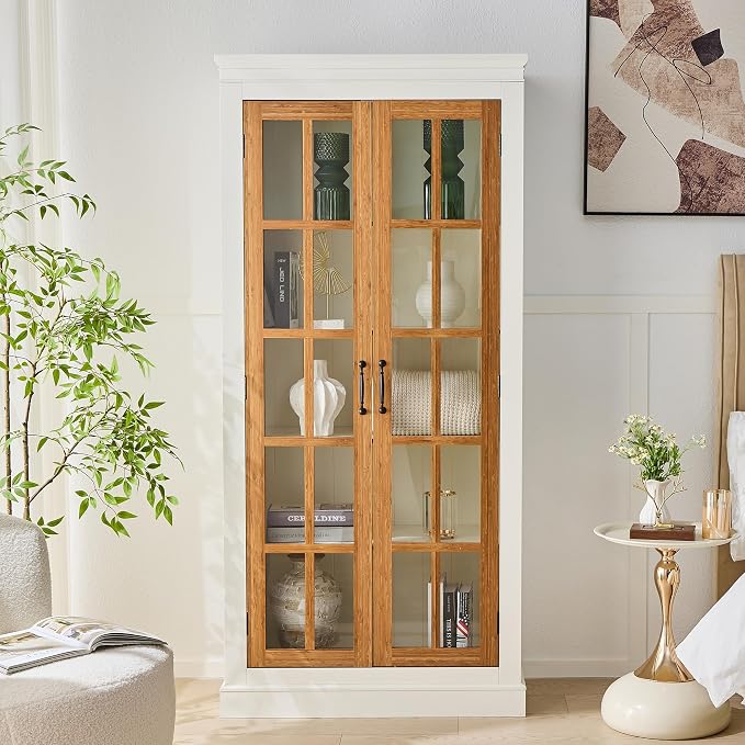 Brown + White W/ Lattice Window