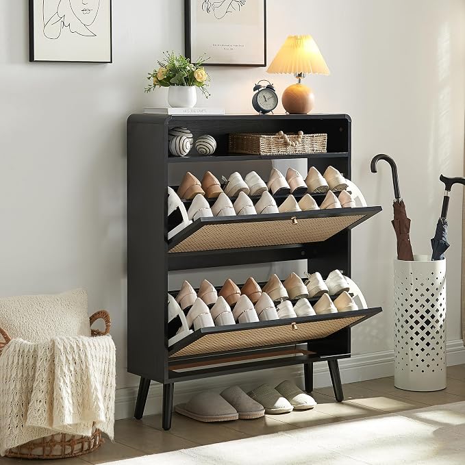 2 Flip Drawers-black