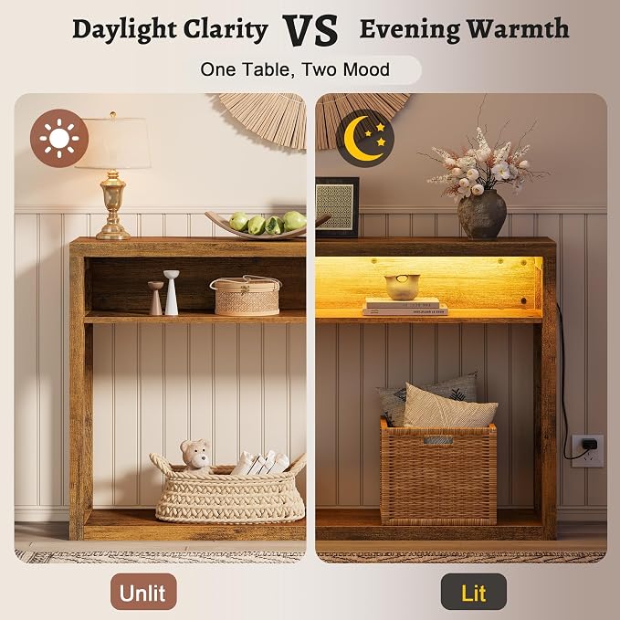 Rustic Brown-with Led