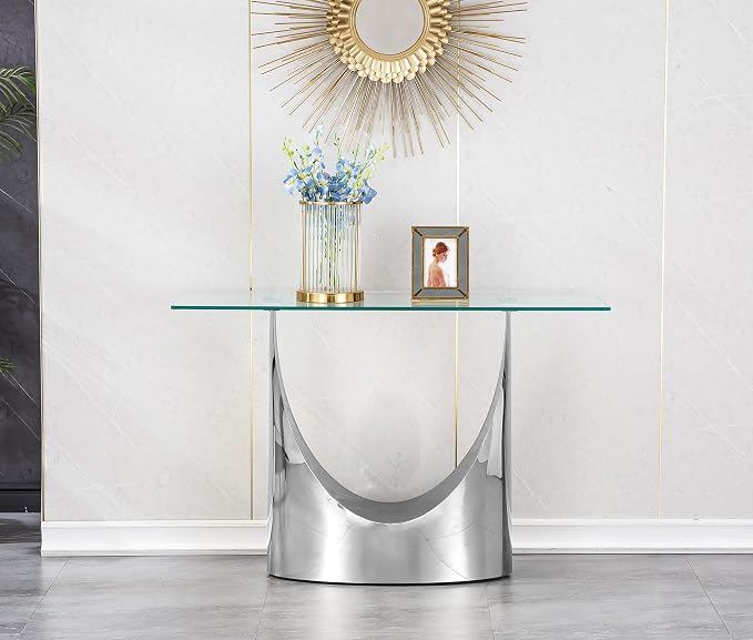 Silver Console Table