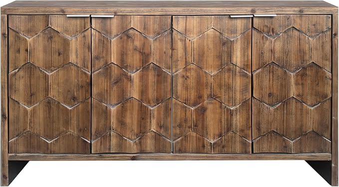 Natural Wood+brown (Hexagonal Pattern)