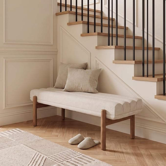 Natural Wood+beige Chenille