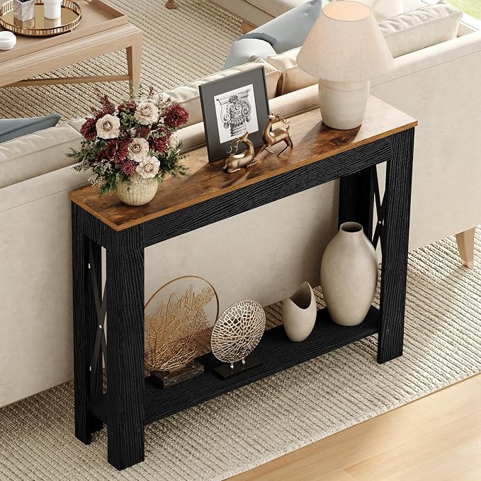 Black + Rustic Brown