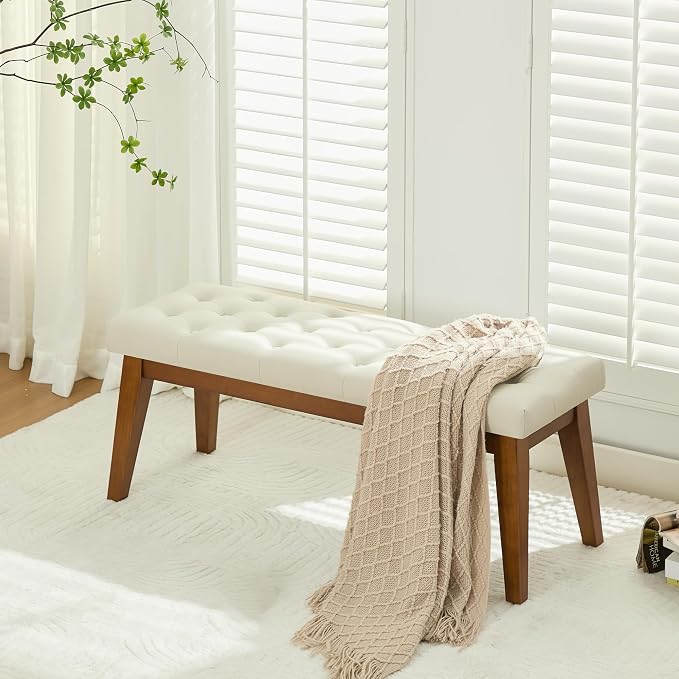 Beige-pu-tufted