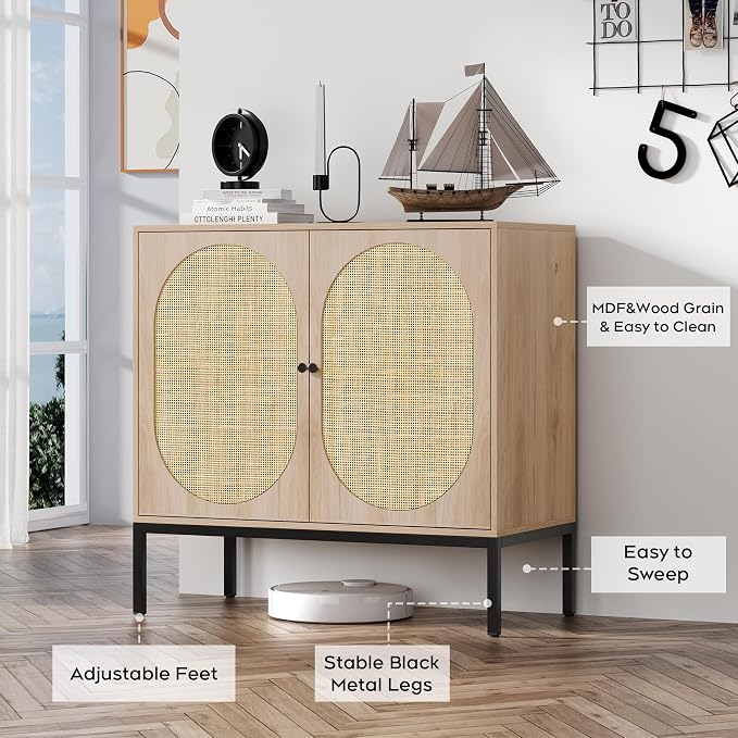Natural With Oval Doors