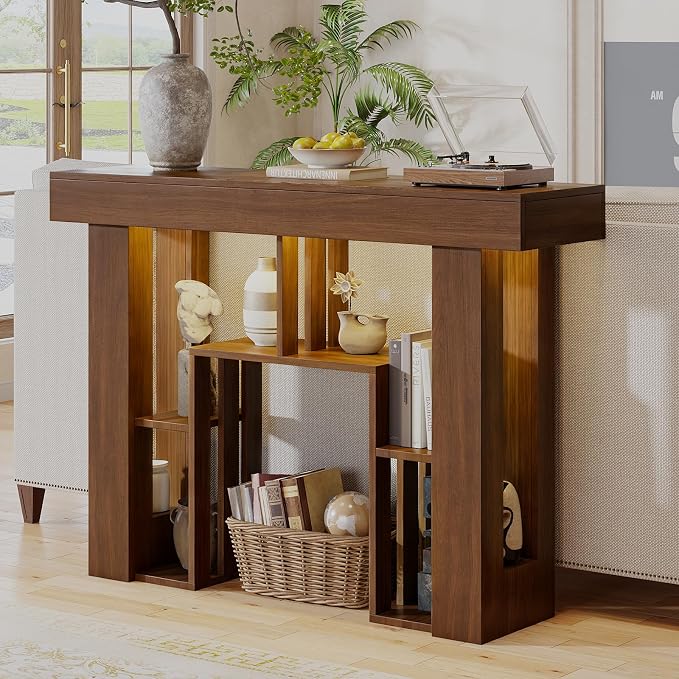 Console Table-walnut
