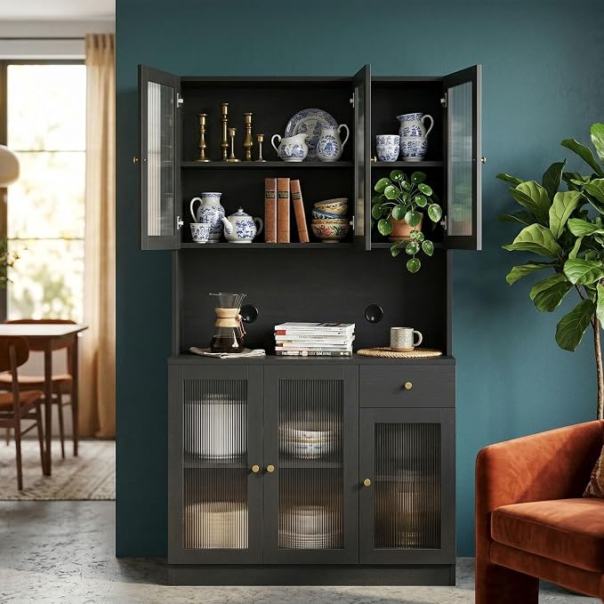 Black Glass Door