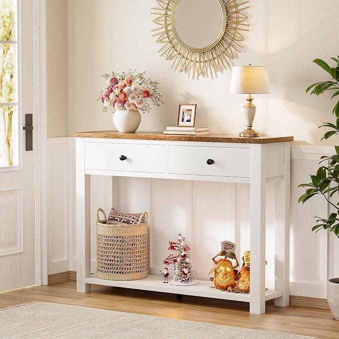 Brown & Antique White