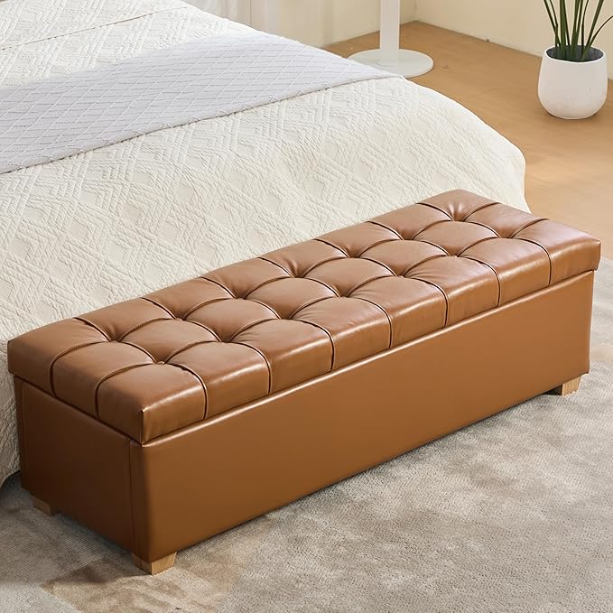 Faux Leather Brown