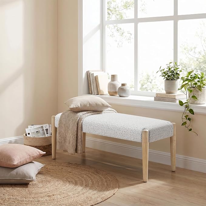 Heathered Off-white With Oak Leg