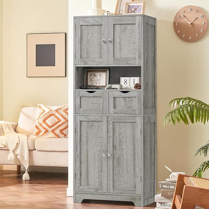 Grey 2 Drawers