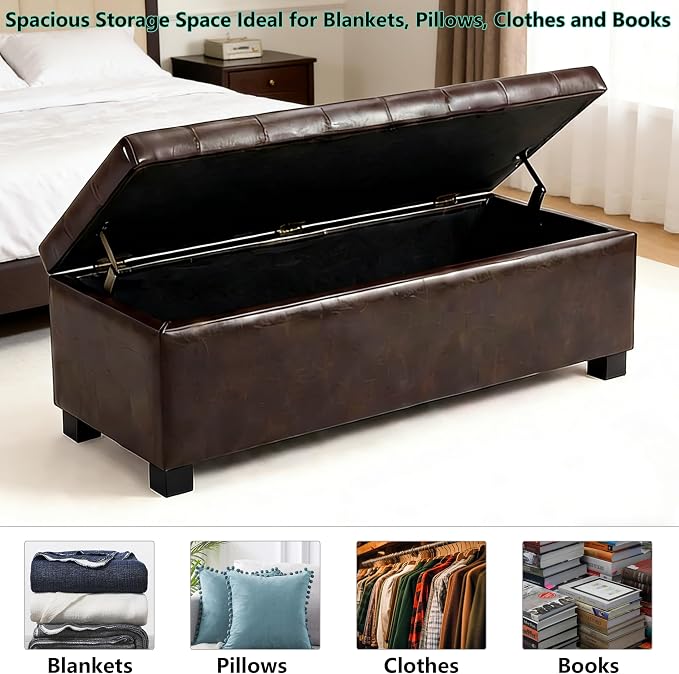Faux Leather Brown