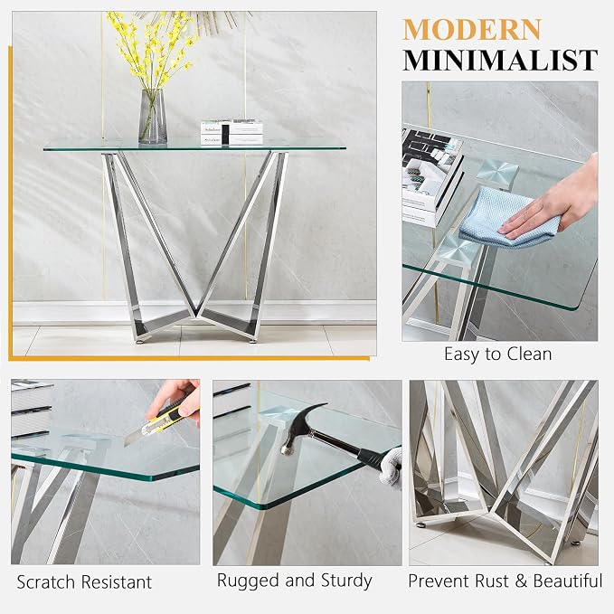Console Table Silver