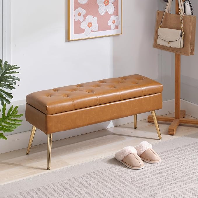 Faux Leather Brown
