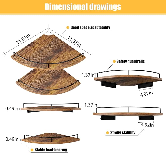 Rustic Brown-4pack
