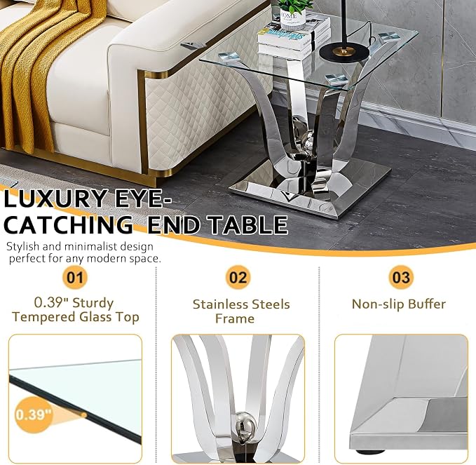 Silver-1 End Table
