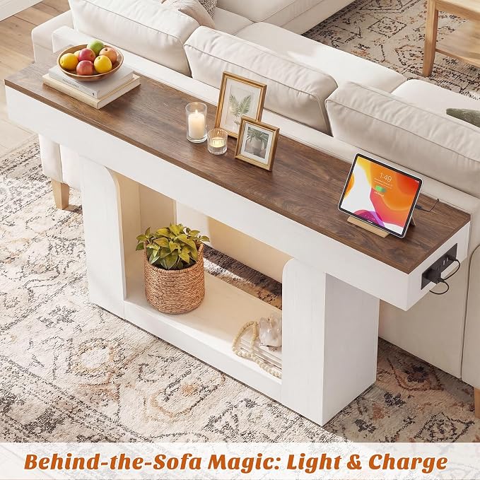 Antique White & Brown