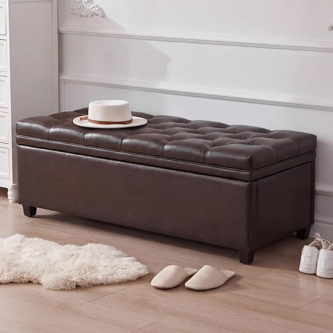 Faux Leather Dark Brown