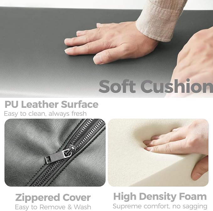 Bench+light Gray Cushion