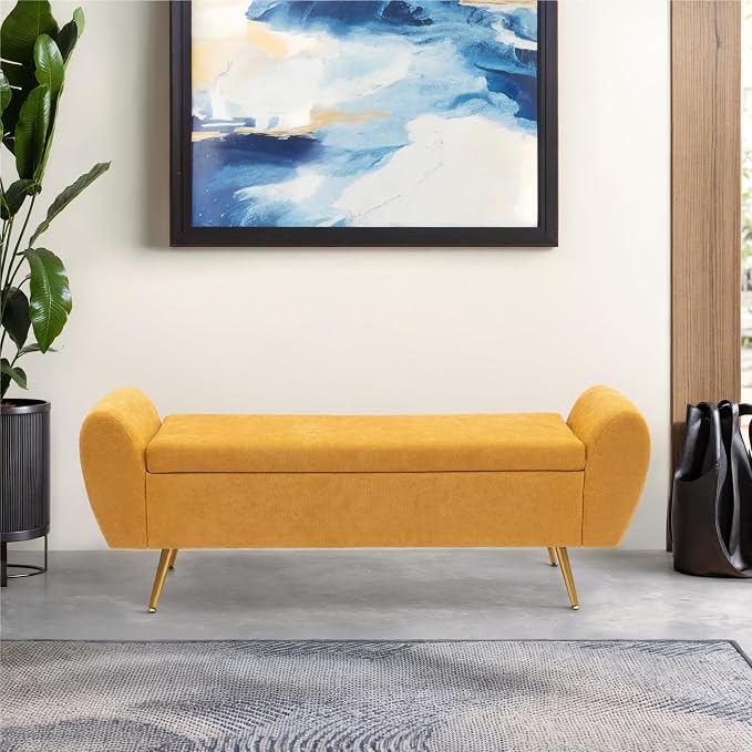 Chenille-mustard