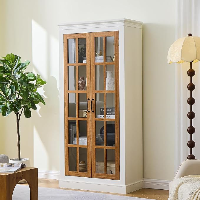 Brown + White W/ Lattice Window