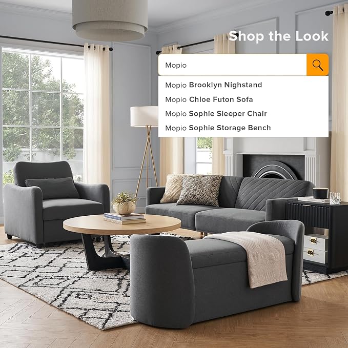 Dark Gray Fabric, Curved