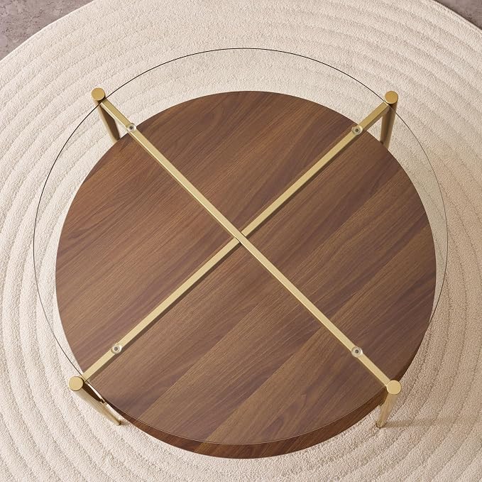 Clear & Walnut