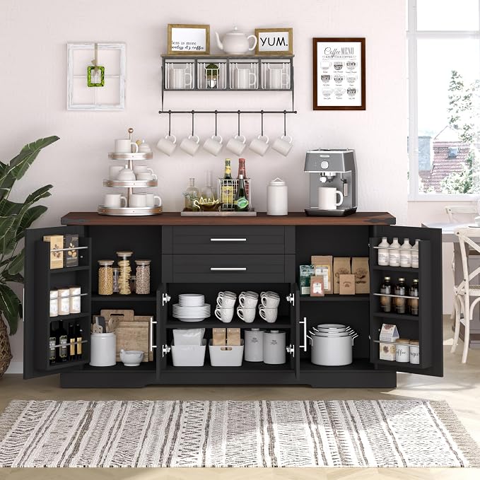 2 Drawers-black