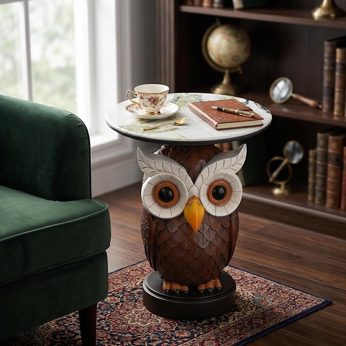 Owl - Realistic Brown & White