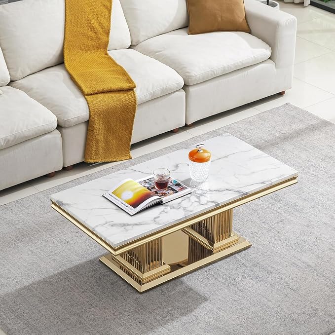 Coffee Table - White Gold