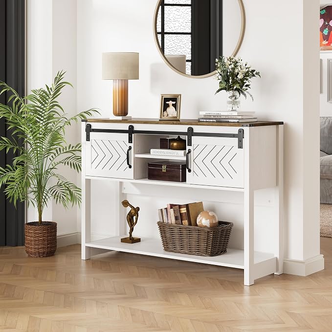 White and Rustic Oak