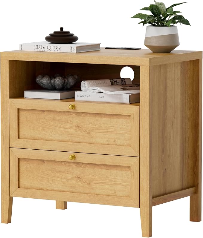 2 Drawers/Natural Oak
