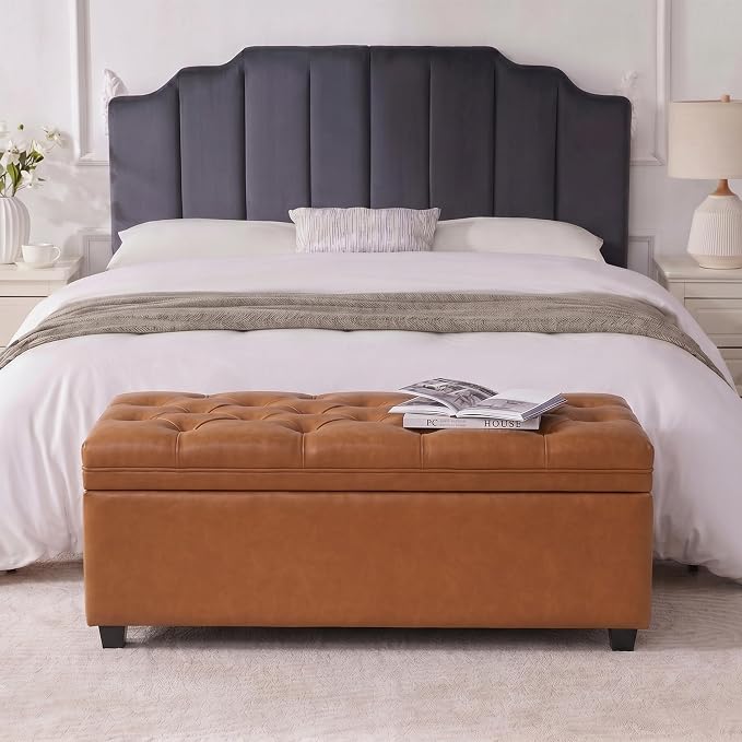 Faux Leather Brown
