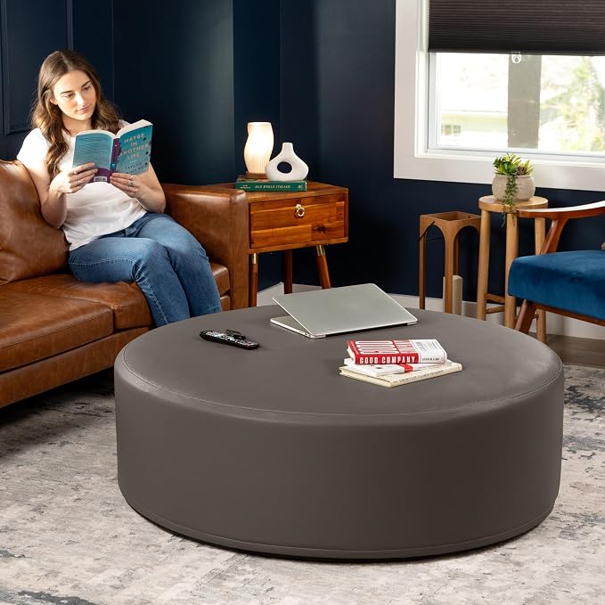 Faux Leather Gunmetal