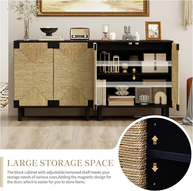 Black Cabinet - 2 Pc