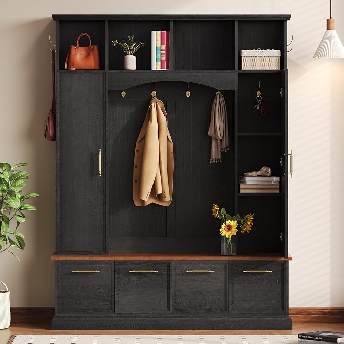 Black/Adjustable Shelves