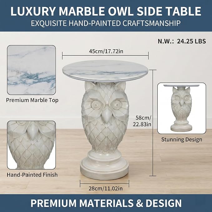 Owl Table White