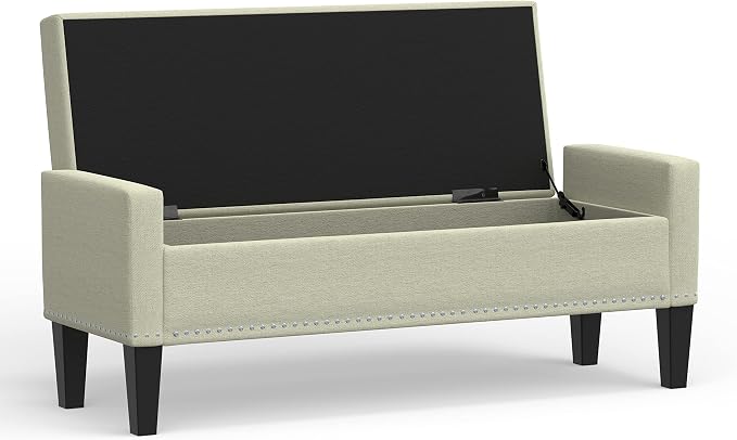 Beige With Nailhead Trim