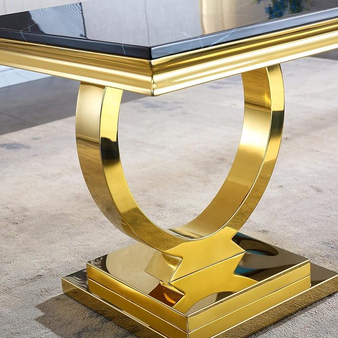 End Table - Black Gold Base