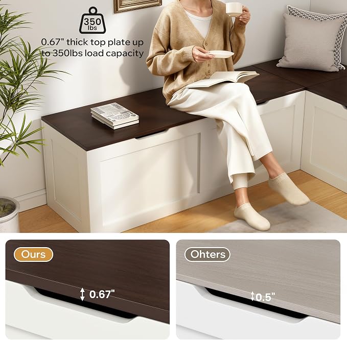 Walnut and White