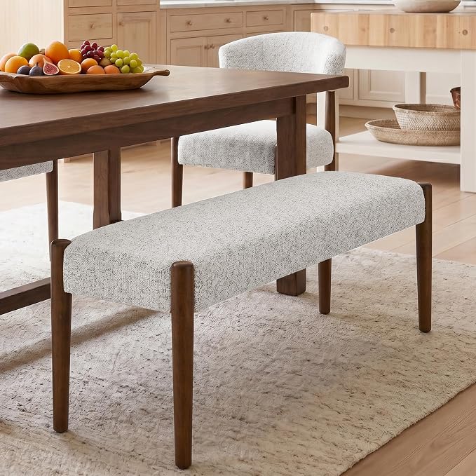 Heathered Off-white With Walnut Leg