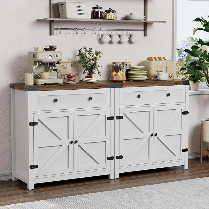 Brown & Rustic White