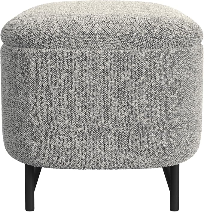 Cream Boucle With Gray Yarns