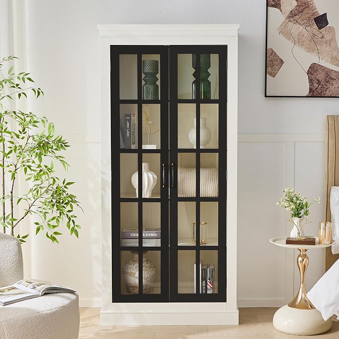 Black + White W/ Lattice Window