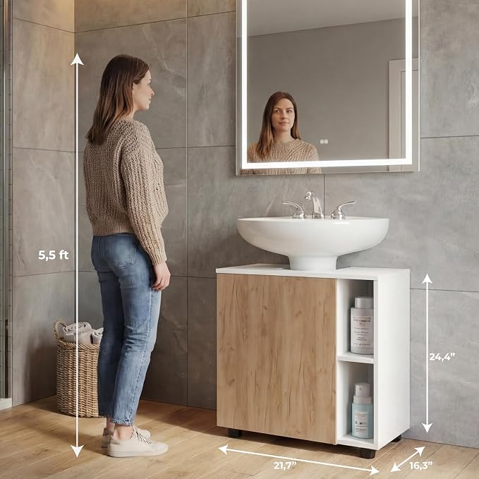 White - Natural Oak