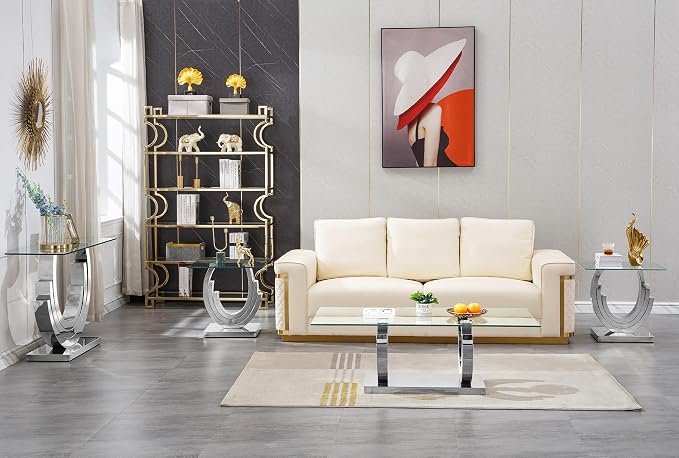 Silver Console Table
