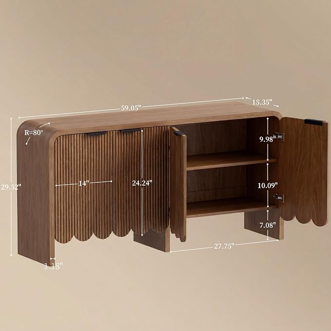 Walnut-4 Doors.