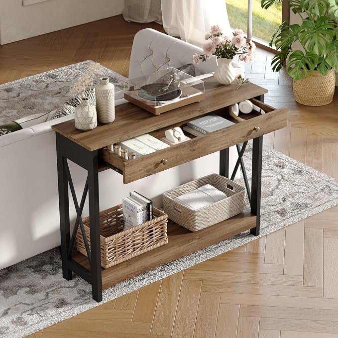 Rustic Oak & Black