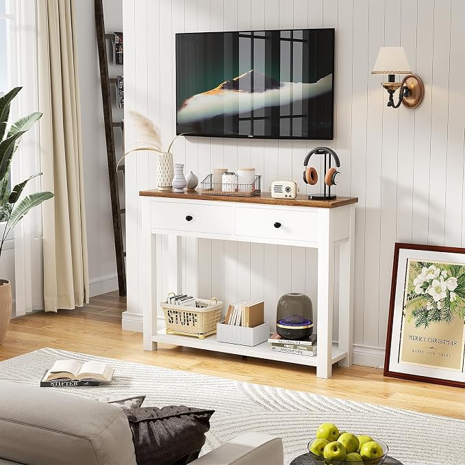 Brown & Antique White